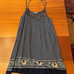 Blue Patterned Dress